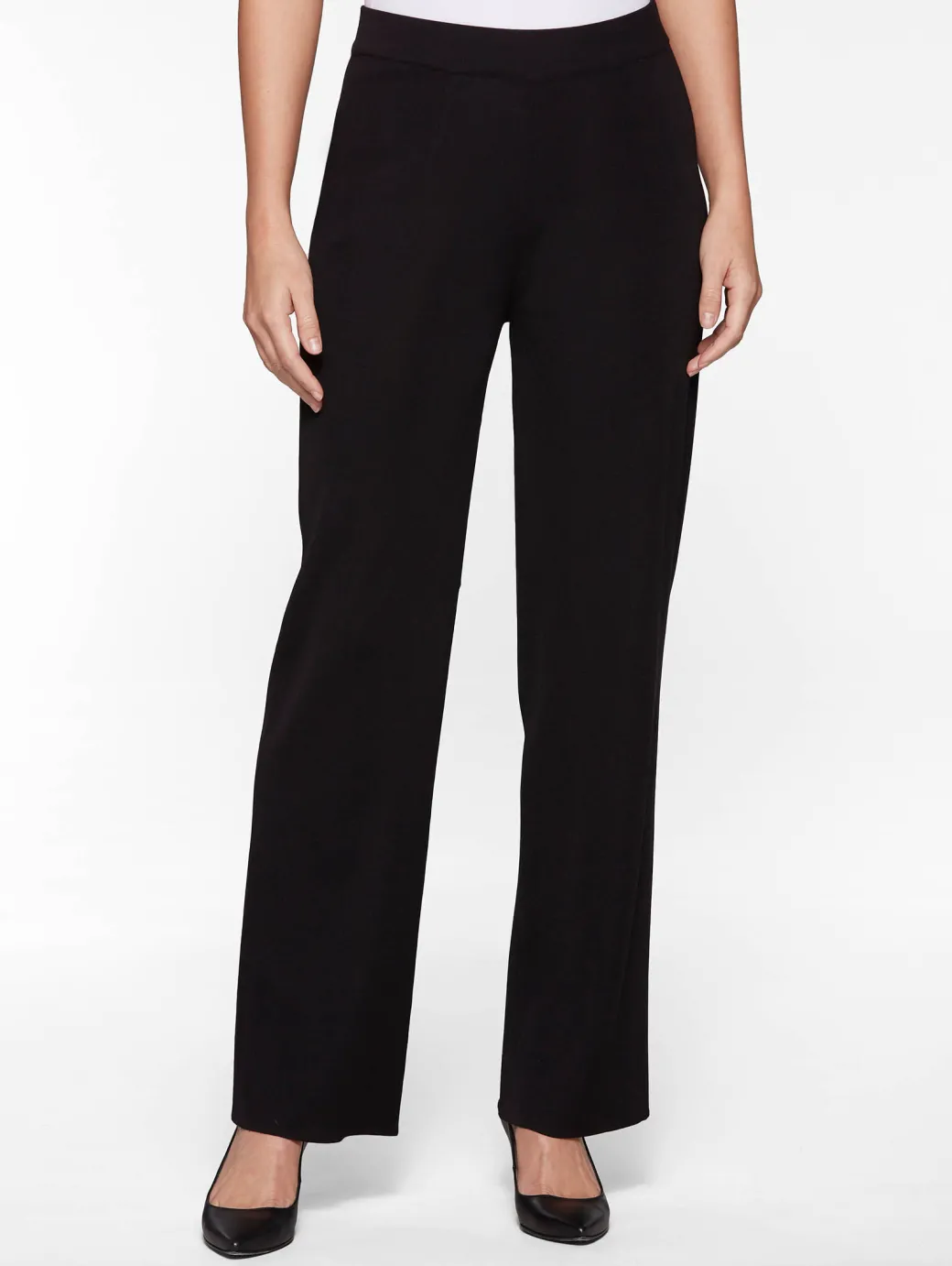 Wide Leg Knit Pant|Misook Hot