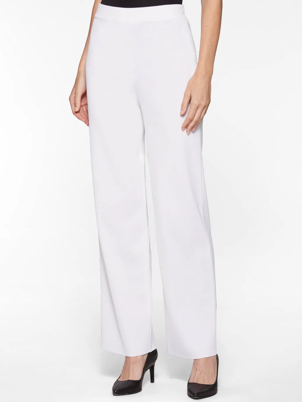 Wide Leg Knit Pant|Misook Hot